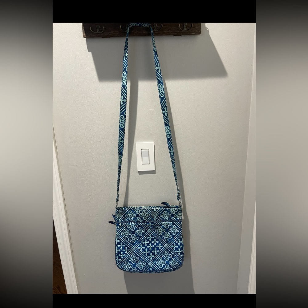 Vera Bradley Teal and White Crossbody Bag